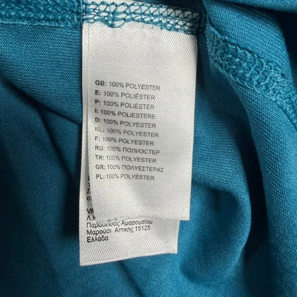 The North Face Mens VaporWick Performance T-Shirt Blue Teal Large RN61661